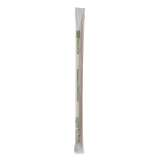 Eco-Products Renewable and Compostable PHA Straws, 10.25", Natural White, 1,250/Carton (EPSTPHA1025)