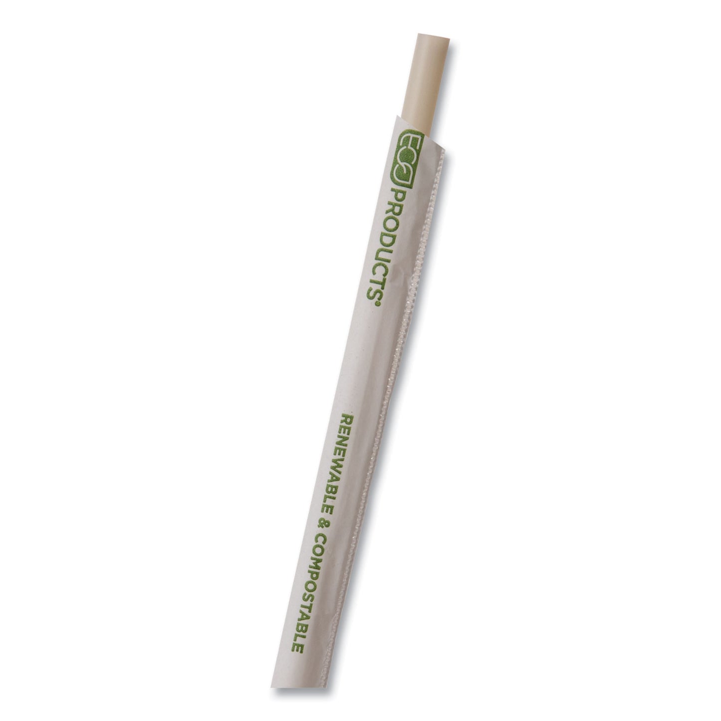 Eco-Products Renewable and Compostable PHA Straws, 10.25", Natural White, 1,250/Carton (EPSTPHA1025)