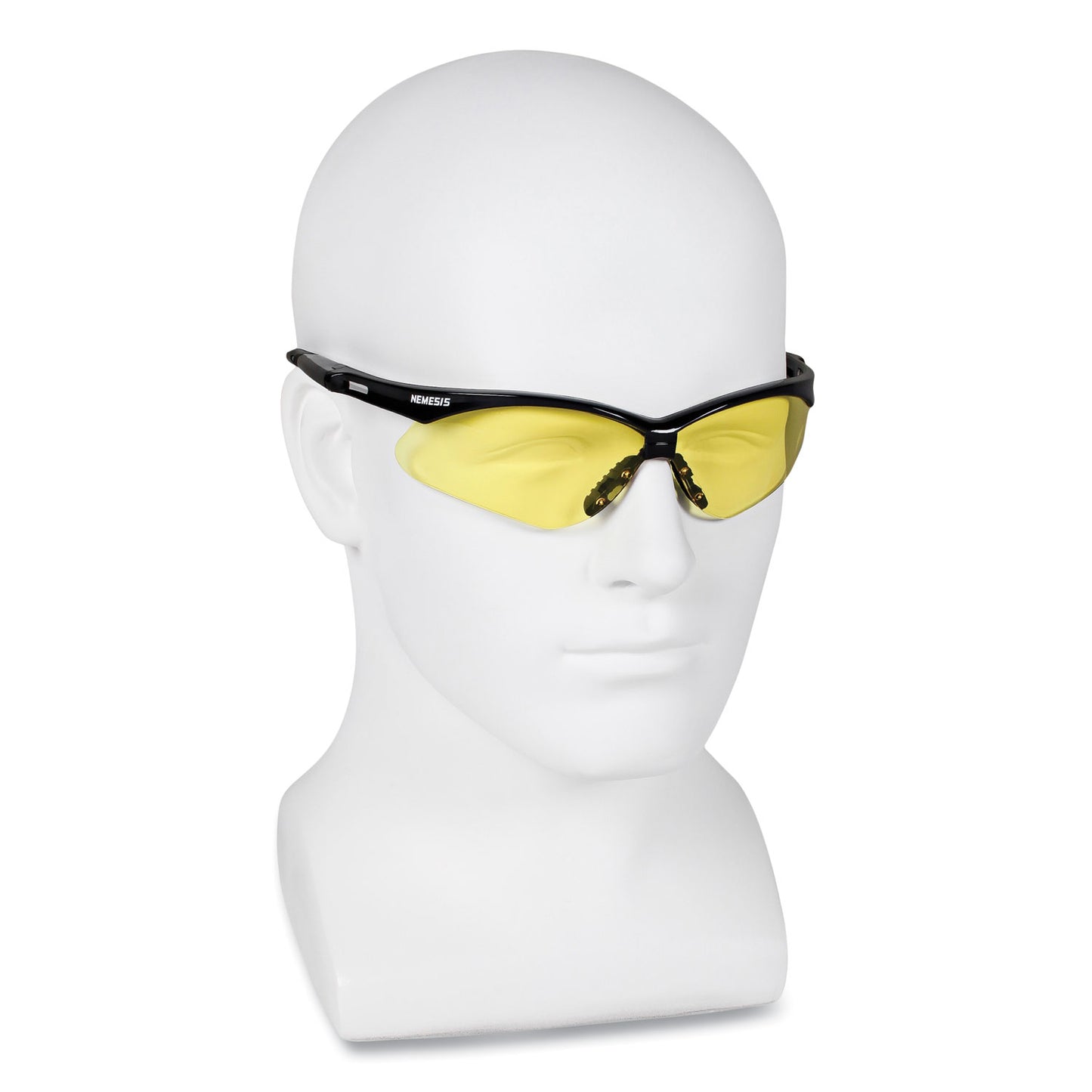 KleenGuard Nemesis Safety Glasses, Black Frame, Amber Lens (25659)