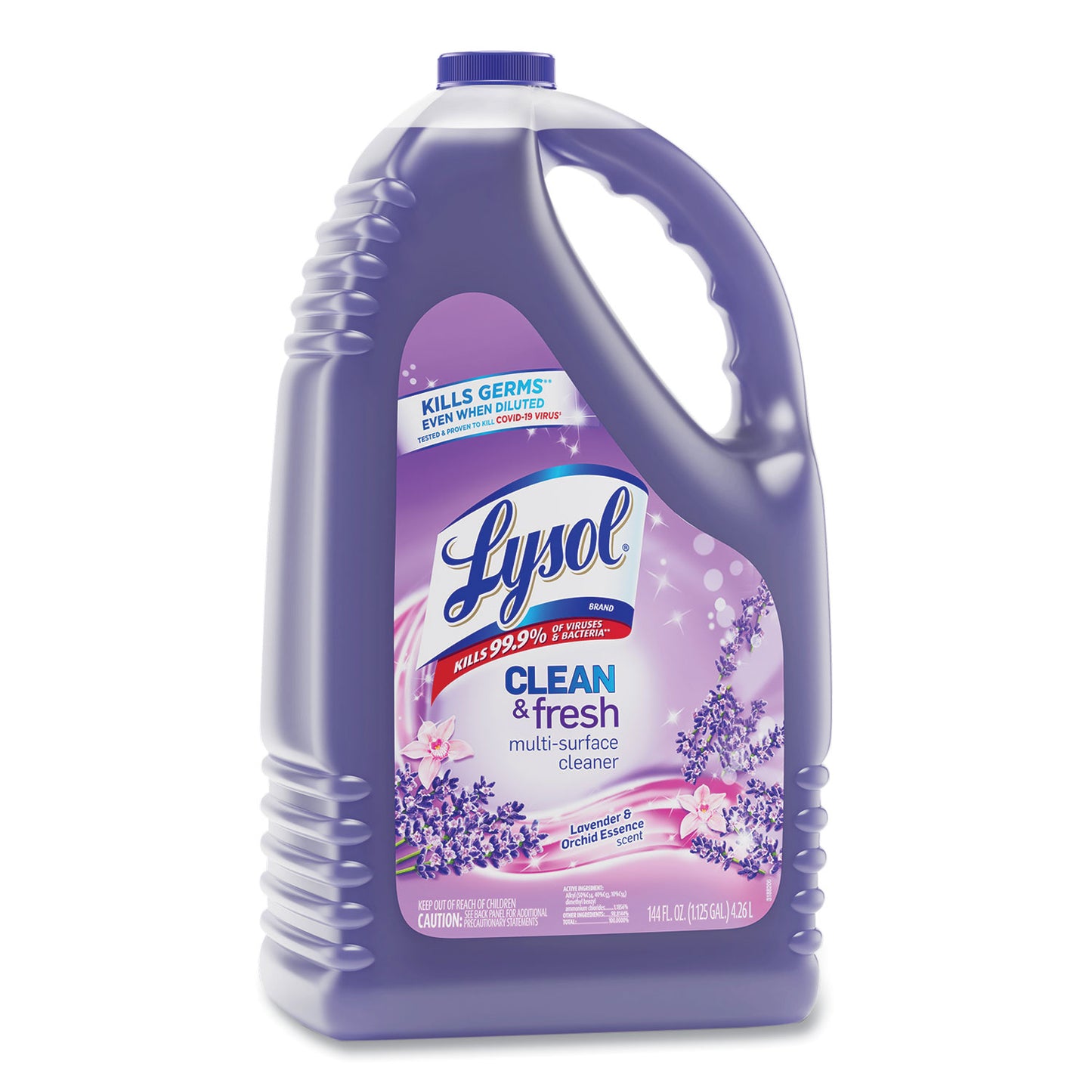 LYSOL Brand Clean and Fresh Multi-Surface Disinfectant Cleaner, Lavender and Orchid Essence, 144 oz Bottle (88786EA)