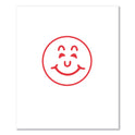 Xstamper Specialty Stamp, Smiley Face, 0.63 dia, Red (036000)