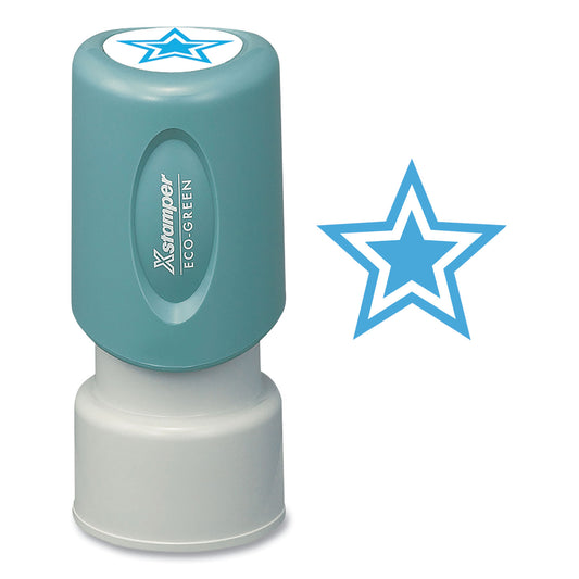 Xstamper Specialty Stamp, Star Diagram, Light Blue (11421)