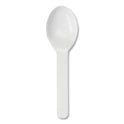 World Centric PLA Compostable Cutlery, Tasting Spoon, White, 3,000/Carton (SPCS3)