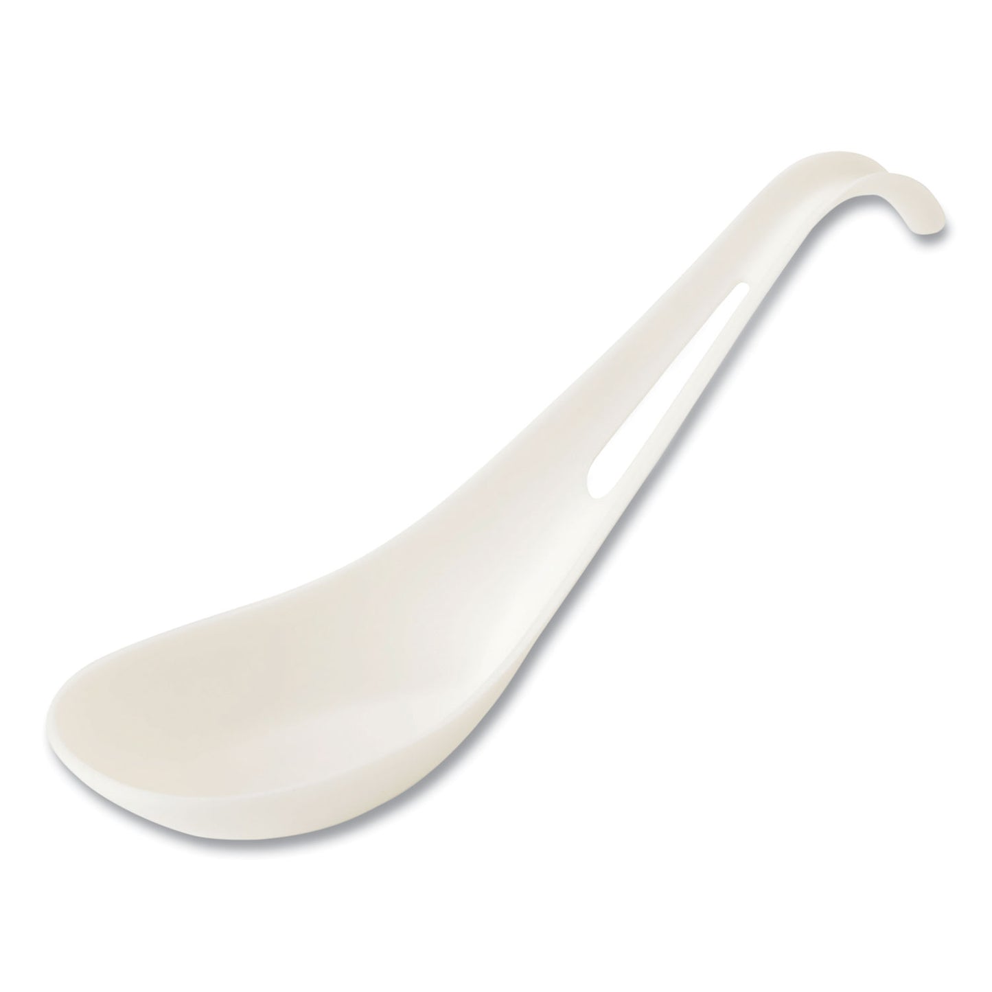 World Centric TPLA Compostable Cutlery, Asian Soup Spoon, White, 500/Carton (SPTPAS)