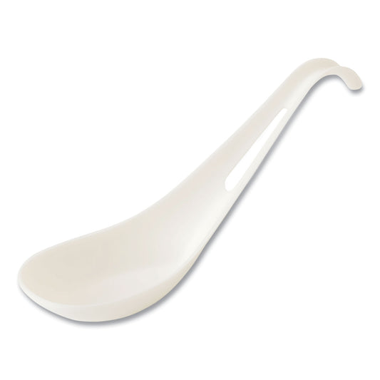 World Centric TPLA Compostable Cutlery, Asian Soup Spoon, White, 500/Carton (SPTPAS)