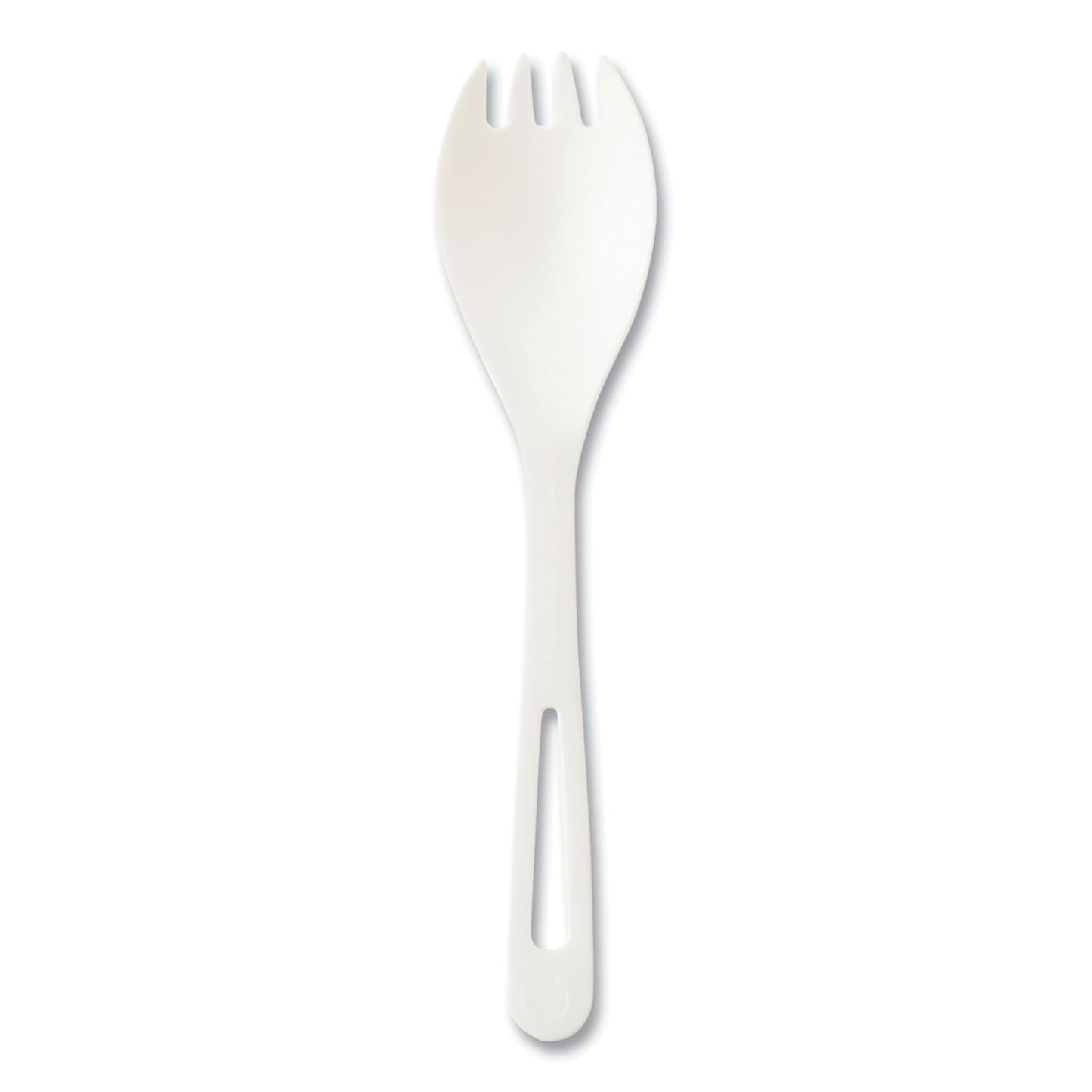 World Centric TPLA Compostable Cutlery, Spork, White, 1,000/Carton (RKPSB)