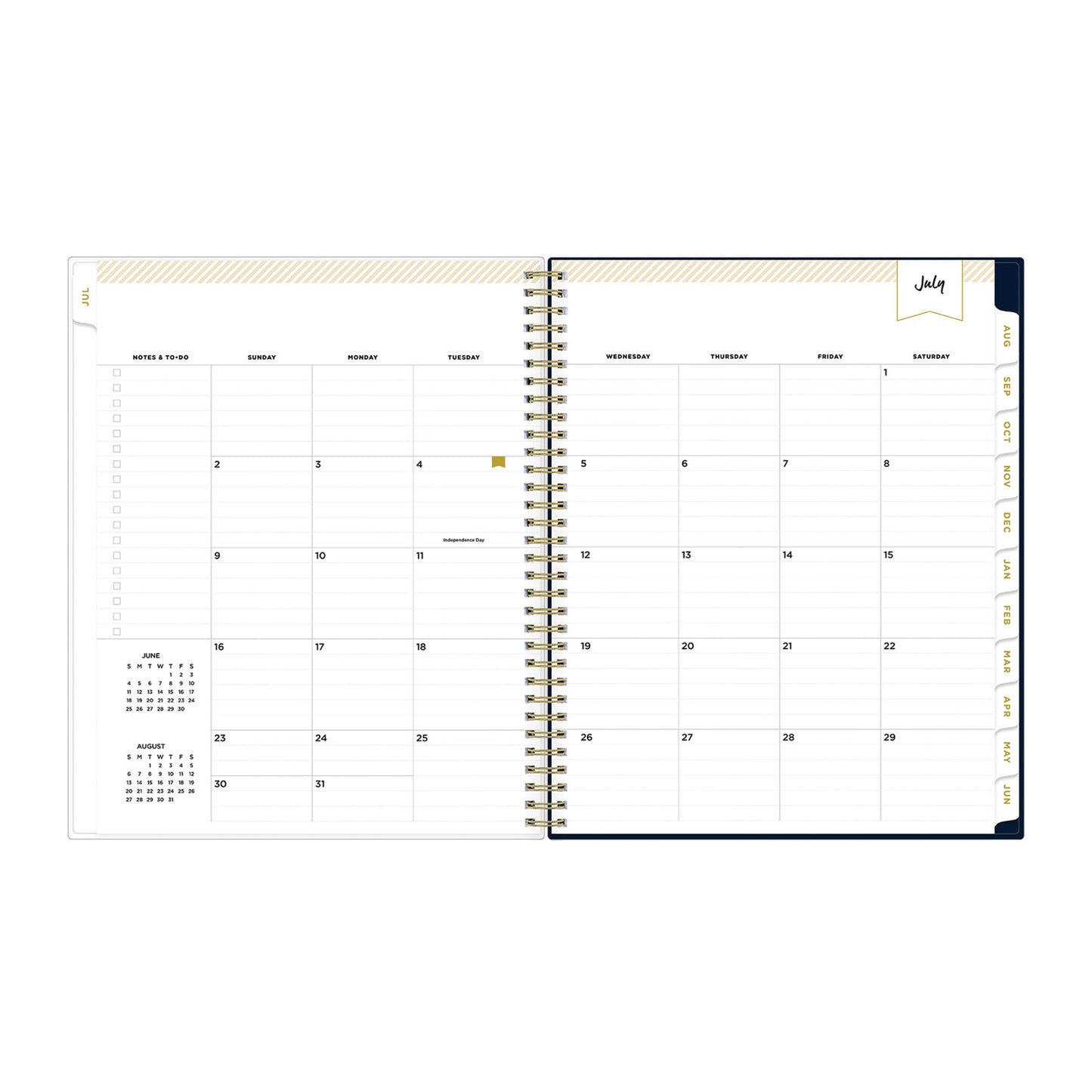 Blue Sky Day Designer Peyton Create-Your-Own Cover Weekly/Monthly Planner, Floral, 11 x 8.5, Navy, 12-Month (July to June): 2024-2025 (107924)