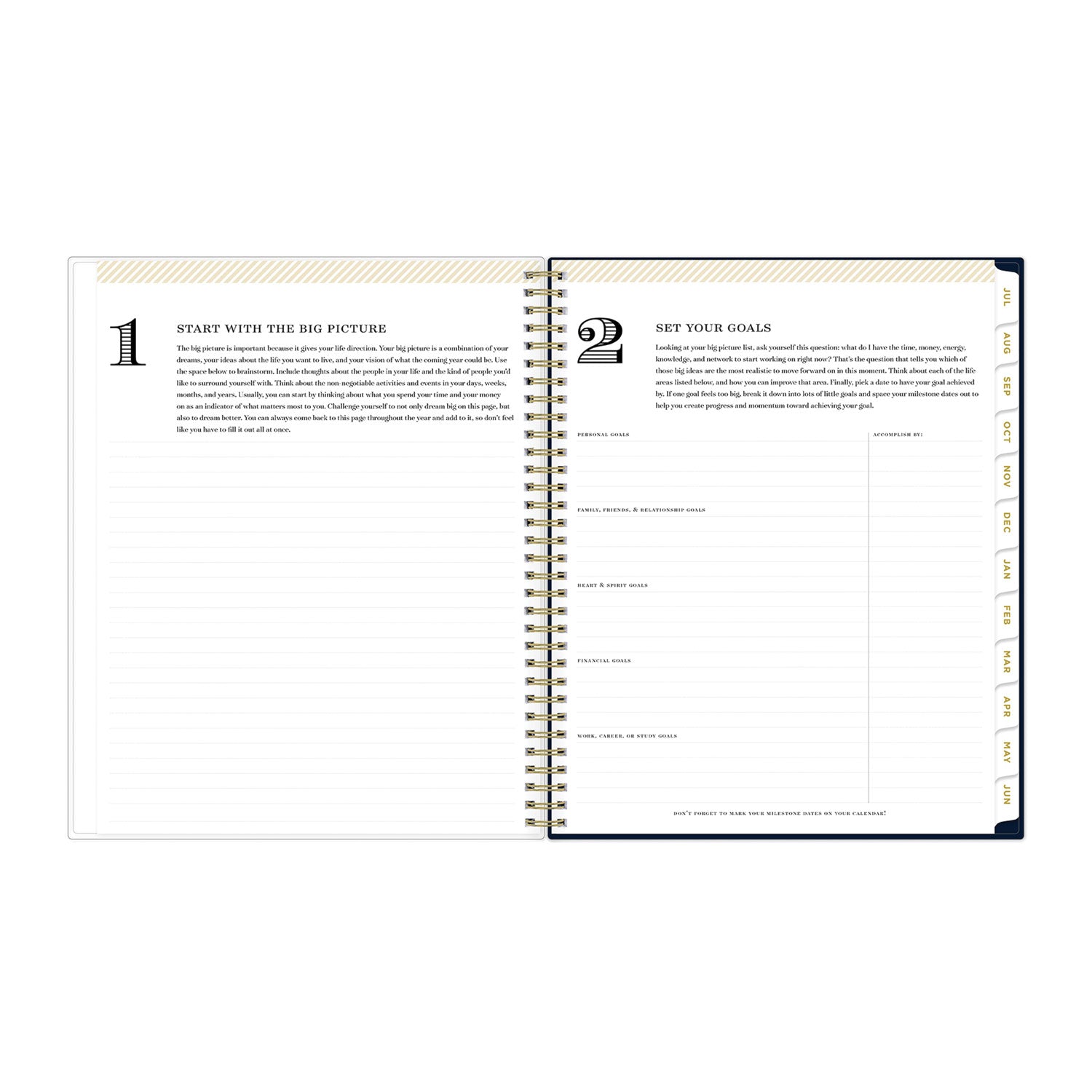 Blue Sky Day Designer Peyton Create-Your-Own Cover Weekly/Monthly Planner, Floral, 11 x 8.5, Navy, 12-Month (July to June): 2024-2025 (107924)