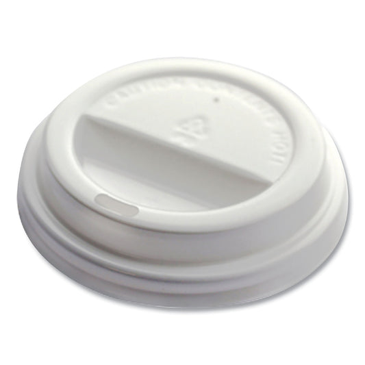 Emerald Universal Sip Through Plastic Hot Cup Lid, Fits All Sizes, White, 50/Pack, 20 Packs/Carton (PME01034)