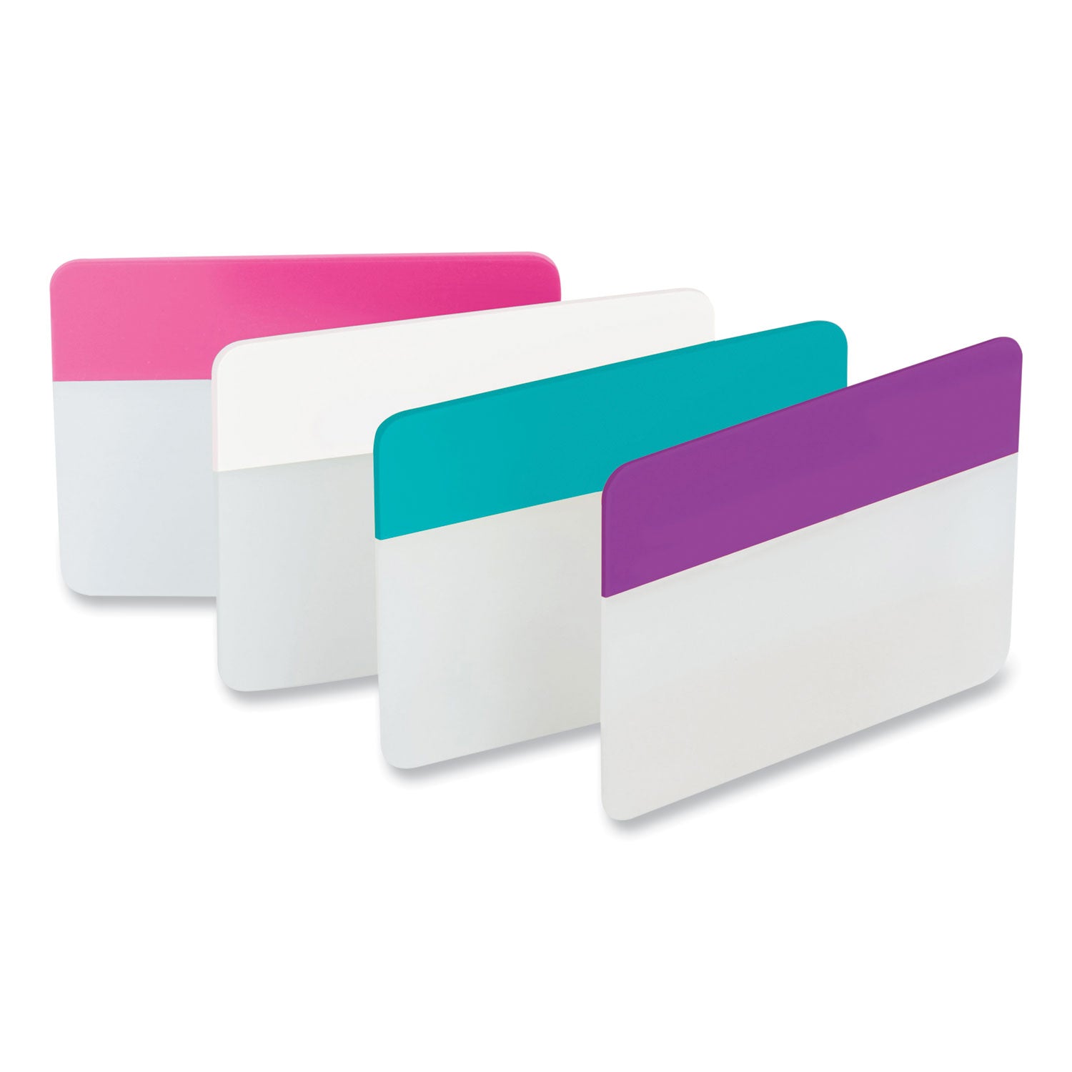 Post-it Solid Color Tabs, 1/5-Cut, Assorted Pastel Colors, 2" Wide, 24/Pack (686PWAV)