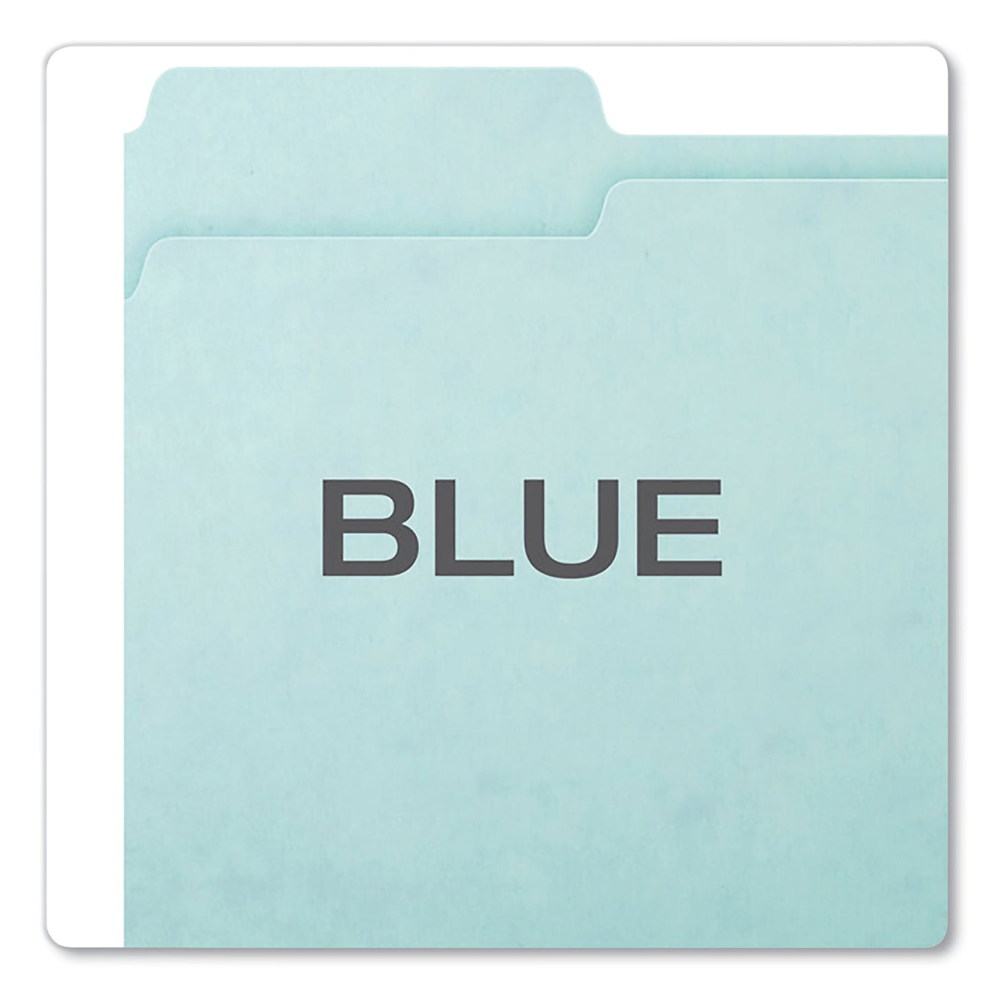 Pendaflex Pressboard Expanding File Folders, 1/3-Cut Tabs: Assorted, Letter Size, 1" Expansion, Blue, 25/Box (9200T13)