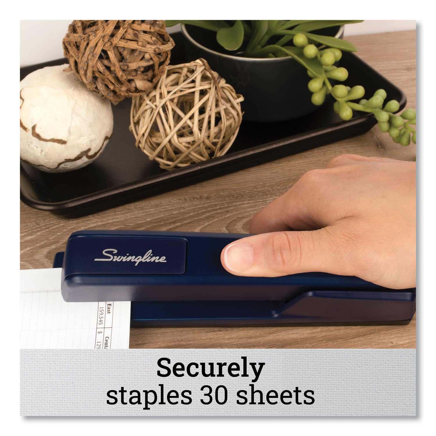 Swingline 747 Classic Full Strip Stapler, 30-Sheet Capacity, Royal Blue (74724)