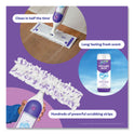 Swiffer PowerMop Starter Kit, 15.4 x 5.3 White/Purple Cloth Head, 26" Silver Aluminum Handle (07242)