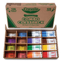 Crayola Crayons and Markers Combo Classpack, Eight Colors, 256/Set (523349)