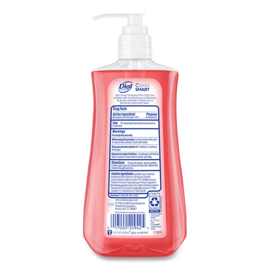 Dial Antibacterial Liquid Hand Soap, Pomegranate Tangerine Scent, 11 oz, 12/Carton (20943)