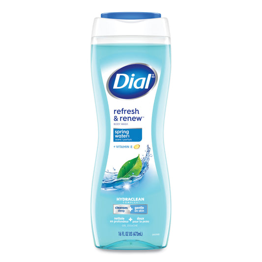 Dial Body Wash, Spring Water Scent, 16 oz, 6/Carton (02653)