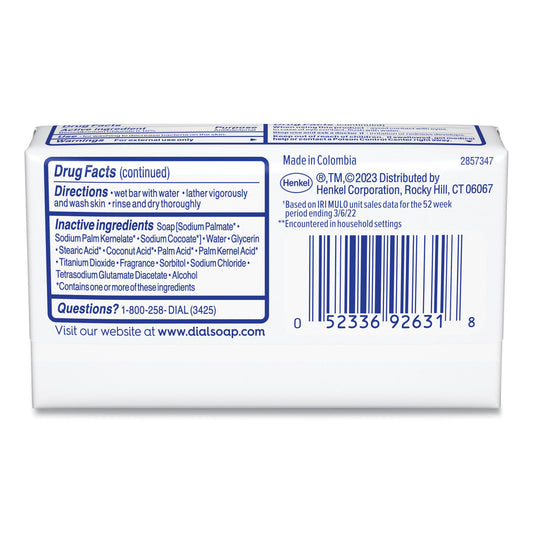 Deodorant Bar Soap, Iconic Dial Soap Scent, 4 oz, 36/Carton (92633)