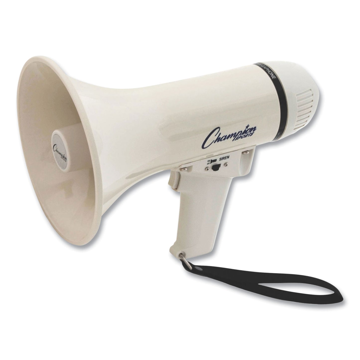 Champion Sports Megaphone, 4 W to 8 W, 400 yds Range, White (MP4W)