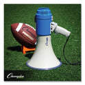 Champion Sports Megaphone, 12 W to 25 W, 1,000 yds Range, White/Blue (MP12W)