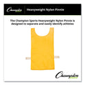 Champion Sports Heavyweight Pinnies, Nylon, One Size, Gold, 1/Dozen (NP1GD)