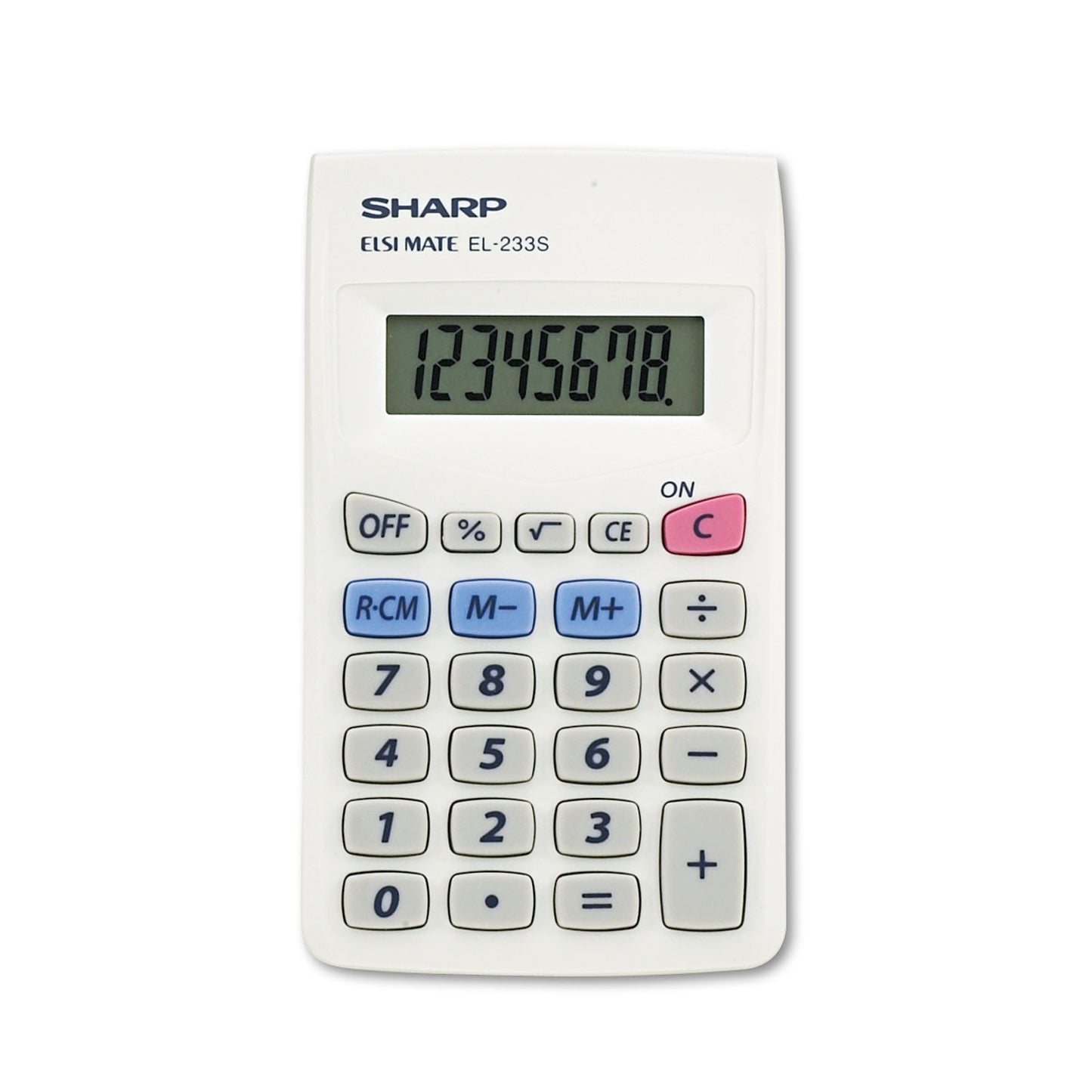 Sharp EL233SB Pocket Calculator, 8-Digit LCD