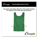Champion Sports Heavyweight Pinnies, Nylon, One Size, Green, 1/Dozen (NP1GN)
