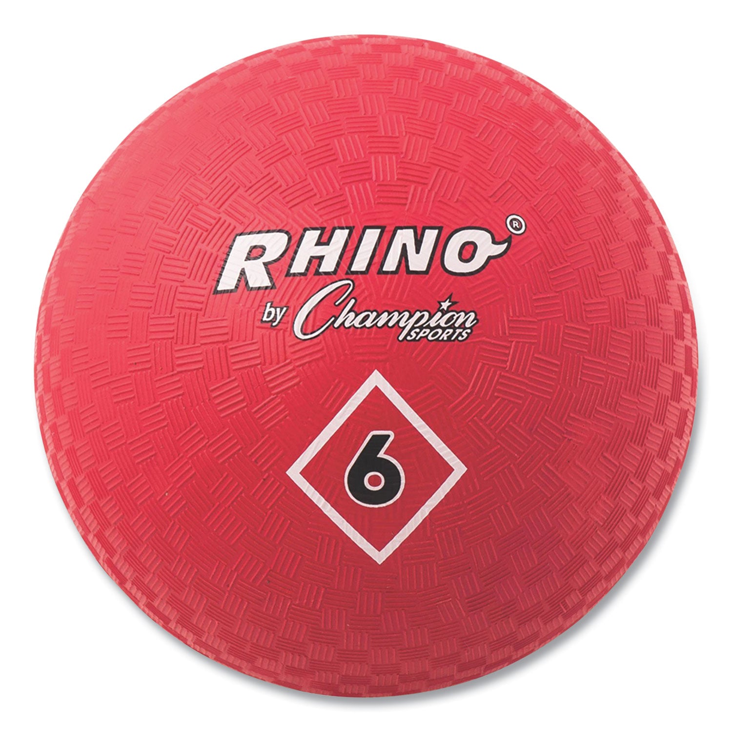 Champion Sports Playground Ball, 6" Diameter, Red (PG6RD)