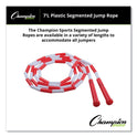 Champion Sports Segmented Plastic Jump Rope, 7 ft, Red/White (PR7)