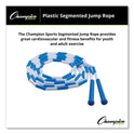 Champion Sports Segmented Plastic Jump Rope, 9 ft, Blue/White (PR9)