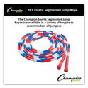 Champion Sports Segmented Plastic Jump Rope, 16 ft, Red/Blue/White (PR16)