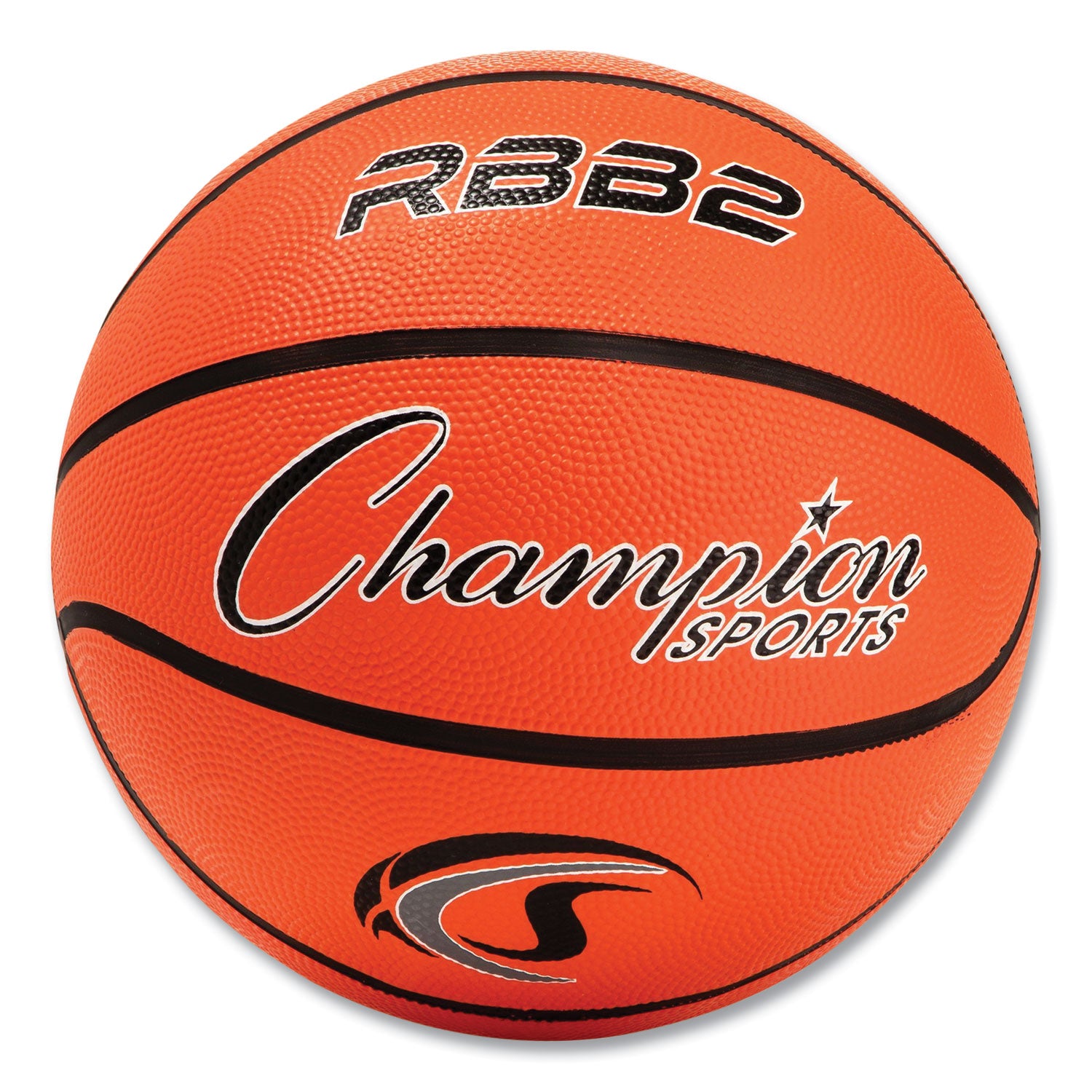 Champion Sports Rubber Sports Ball, For Basketball, No. 5 Size, Junior Size, Orange (RBB2)