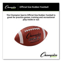 Champion Sports Rubber Sports Ball, For Football, Intermediate Size, Brown (RFB2)