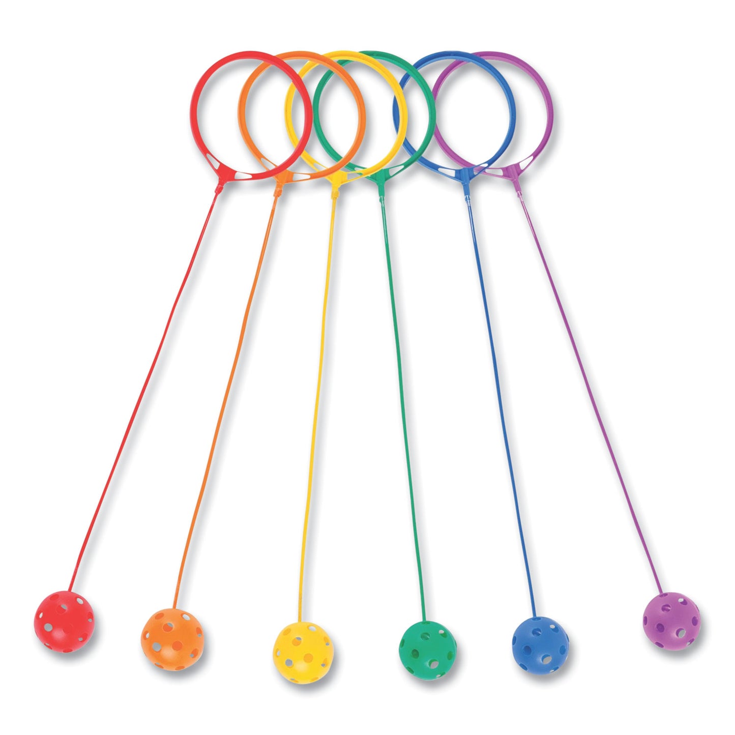 Champion Sports Swing Ball Set, 5.5" Diameter, Assorted Colors, 6/Set (SBSET)