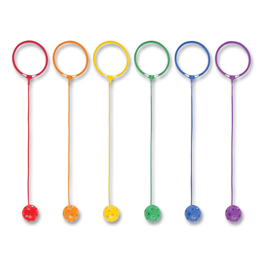 Champion Sports Swing Ball Set, 5.5" Diameter, Assorted Colors, 6/Set (SBSET)