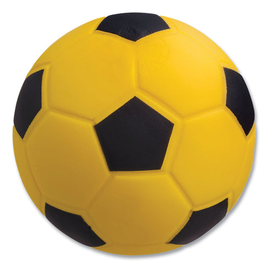 Champion Sports Coated Foam Sport Ball, For Soccer, Playground Size, Yellow (SFC)