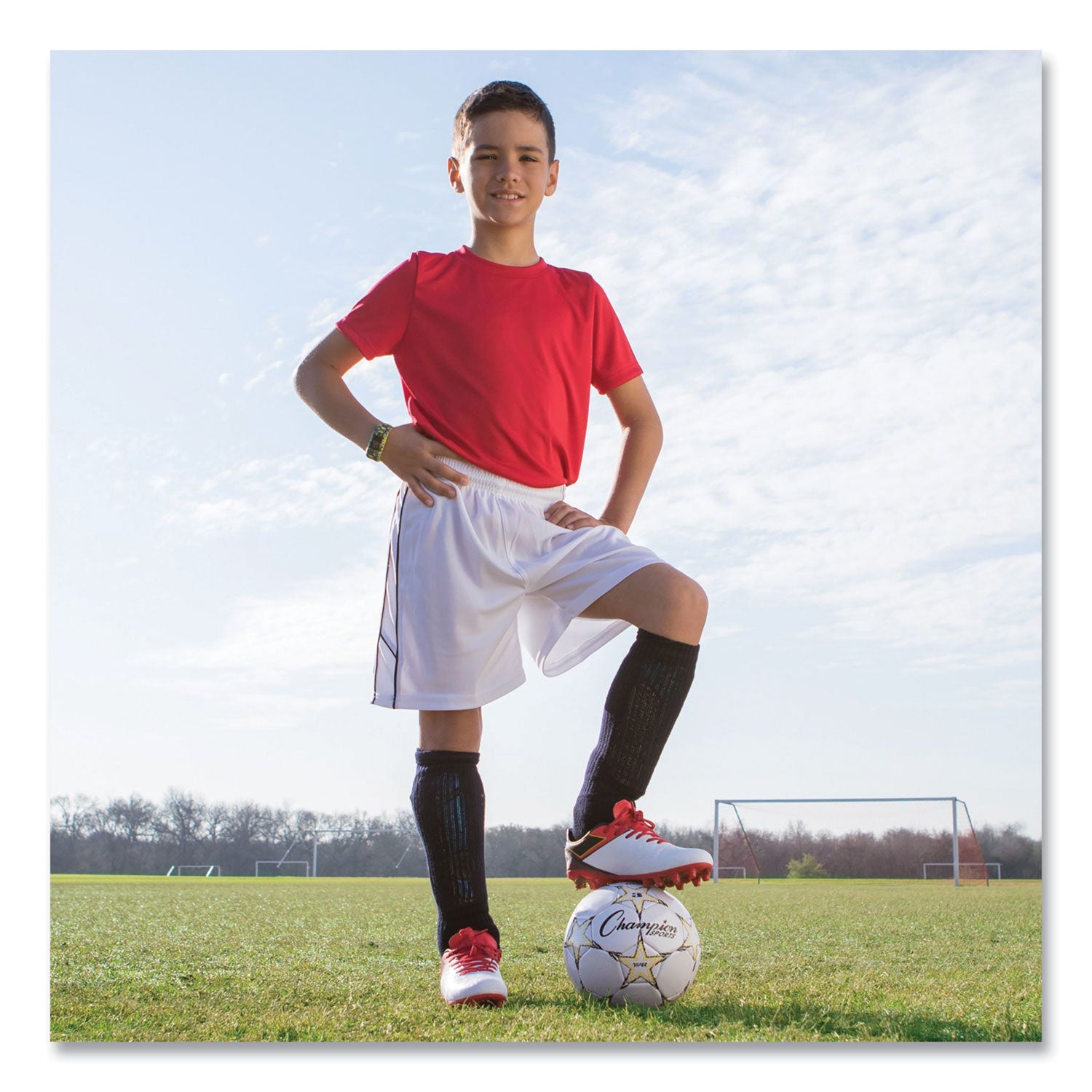 Champion Sports VIPER Soccer Ball, No. 3 Size, 7.25" to 7.5" Diameter, White (VIPER3)