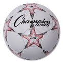 Champion Sports VIPER Soccer Ball, No. 4 Size, 8" to 8.25" Diameter, White (VIPER4)