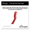 Champion Sports Floor Tape, 1" x 36 yds, Red (1X36FTRD)