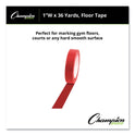 Champion Sports Floor Tape, 1" x 36 yds, Red (1X36FTRD)