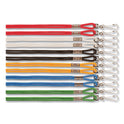 Champion Sports Lanyard, Metal J-Hook Fastener, 20" Long, Assorted Colors, 12/Pack (126ASST)