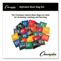 Champion Sports Alphabet Bean Bag Set, Vinyl, Assorted Colors, 26/Box (AB55)