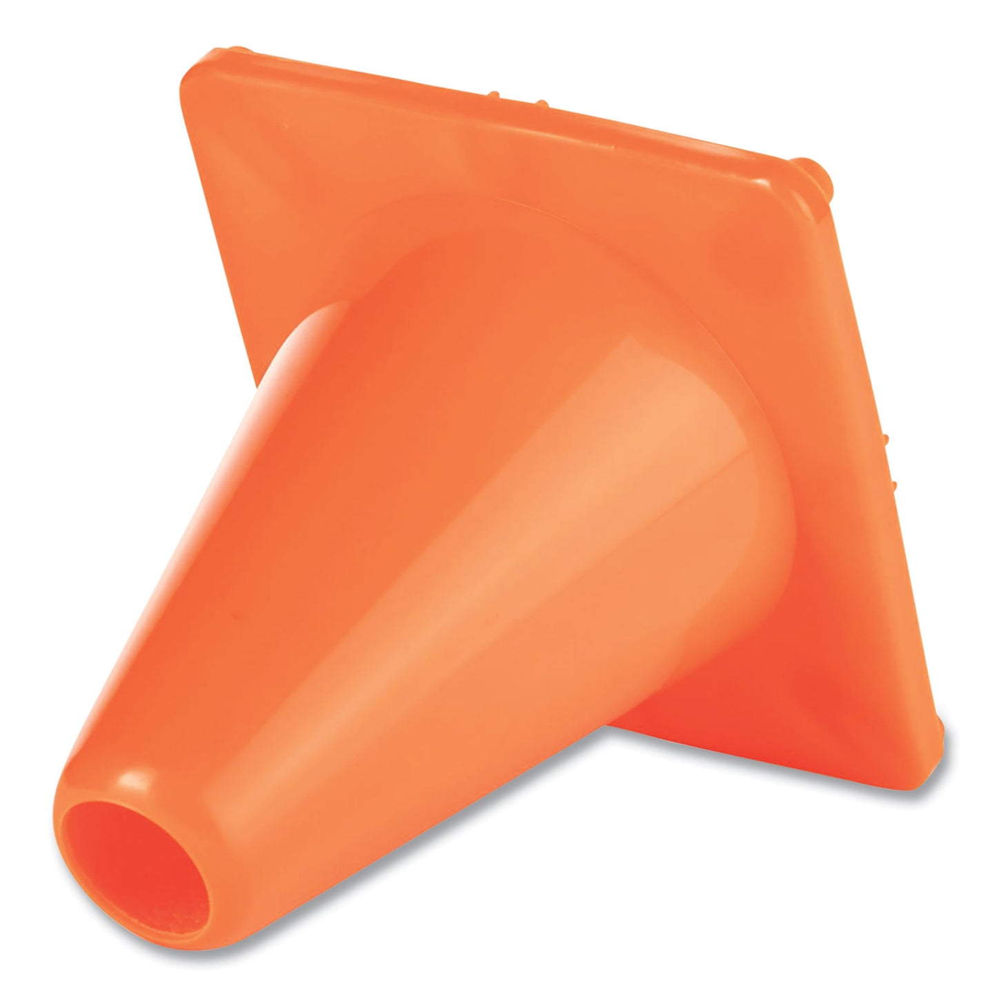 Champion Sports Hi-Visibility Vinyl Cones, 6" Tall, Fluorescent Orange, 9.5" x 9.5" Base (C6OR)