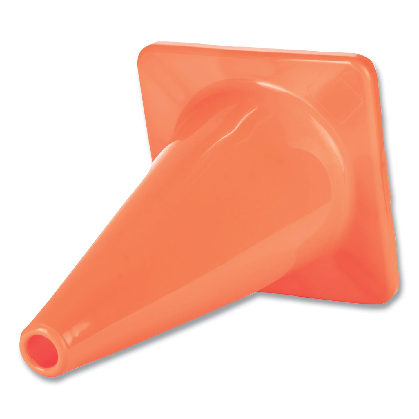 Champion Sports Hi-Visibility Vinyl Cones, 18" Tall, Fluorescent Orange, 10.63" x 10.63" Base (C18OR)