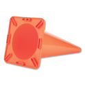 Champion Sports Hi-Visibility Vinyl Cones, 18" Tall, Fluorescent Orange, 10.63" x 10.63" Base (C18OR)