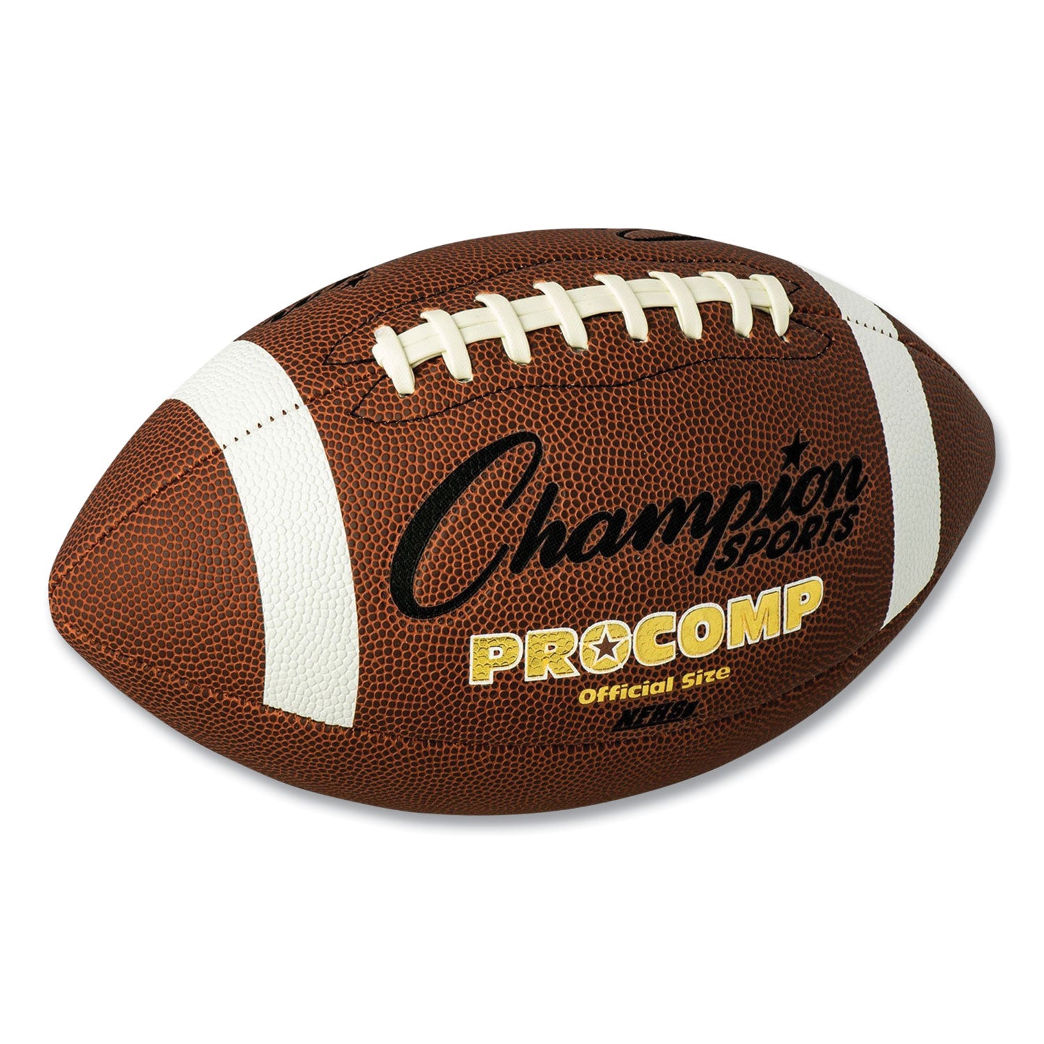 Champion Sports Pro Composite Football, Official Size, Brown (CF100)