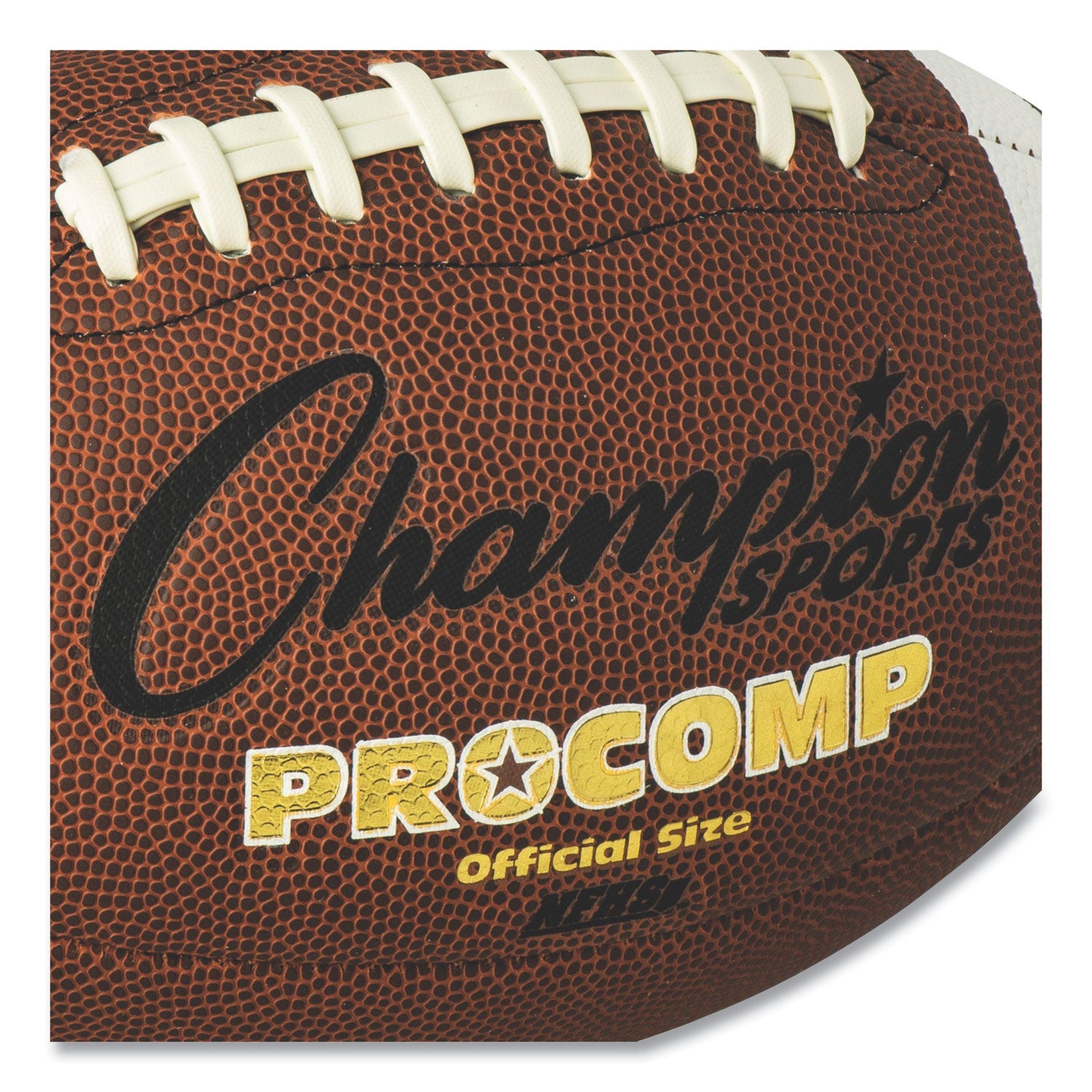 Champion Sports Pro Composite Football, Official Size, Brown (CF100)