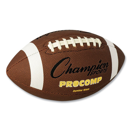 Champion Sports Pro Composite Football, Junior Size, Brown (CF300)