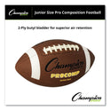 Champion Sports Pro Composite Football, Junior Size, Brown (CF300)
