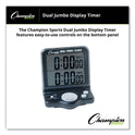 Champion Sports Dual Timer/Clock with Jumbo Display, LCD, 3.5 x 1 x 4.5, Black (DC100)