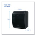 Boardwalk Xtra Electronic Hand Towel Dispenser, 12.31 x 9.31 x 15.94, Black (33GREEN)